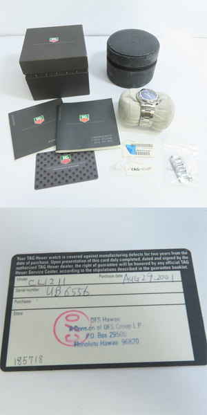 実際に弊社で買取させて頂いたTAG HEUER/タグホイヤー キリウム クロノグラフ CL1211【動作未確認】の画像 8枚目