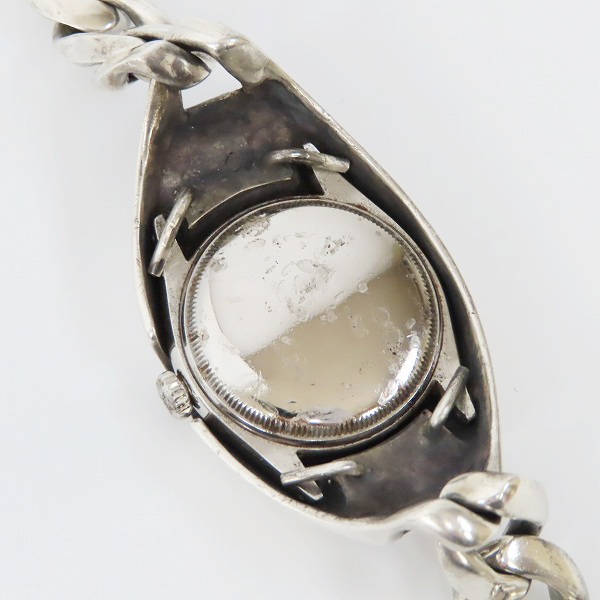 実際に弊社で買取させて頂いたCHROME HEARTS×ROLEX/クロムハーツ×ロレックス オイスターパーペチュアル クラシックリンク ウォッチケースの画像 2枚目