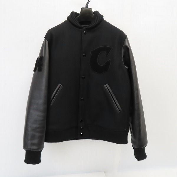 実際に弊社で買取させて頂いたCALEE/キャリー SUPPLTY スタジャン レザー 袖切り替え ブラック/L 