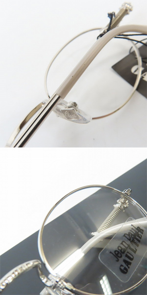 実際に弊社で買取させて頂いたJean Paul GAULTIER/ジャンポールゴルチエ メガネフレーム シルバー 55-6101の画像 8枚目