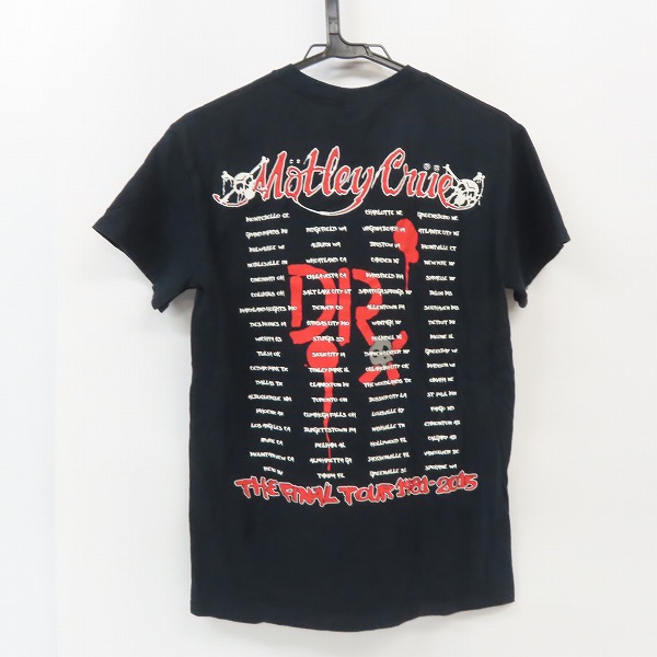 実際に弊社で買取させて頂いたMotley Crue/モトリークルー Final US Tour 2015 Tシャツ/半袖/バンドTシャツ/Sの画像 1枚目