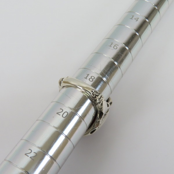 実際に弊社で買取させて頂いたALEX STREETER/アレックスストリーター エンジェルハートリング クラックレッド 19号の画像 7枚目