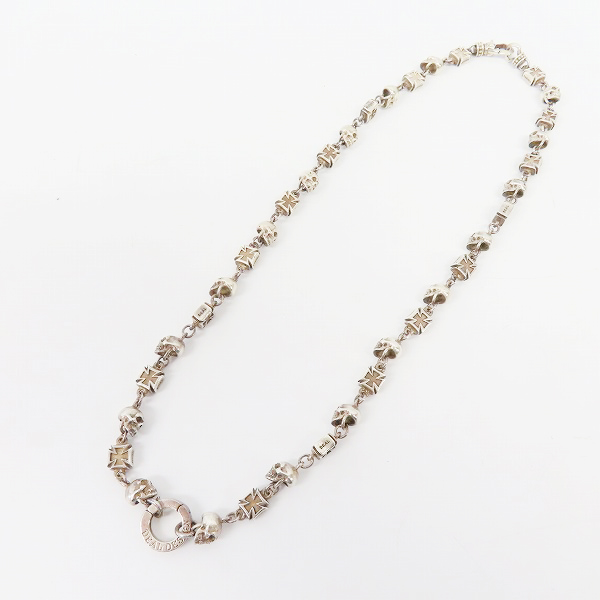 実際に弊社で買取させて頂いたDEAL DESIGN/ディールデザイン スカルズアンドクロスチェーン ネックレスの画像 5枚目