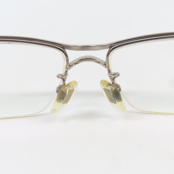 実際に弊社で買取させて頂いたDunhill/ダンヒル ハーフリム アイウエア 度入り/メガネフレーム 513の画像 4枚目