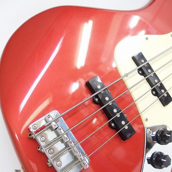 実際に弊社で買取させて頂いた★BUSKER'S/バスカーズ ジャズベース Type メタリックレッド エレキベースの画像 5枚目