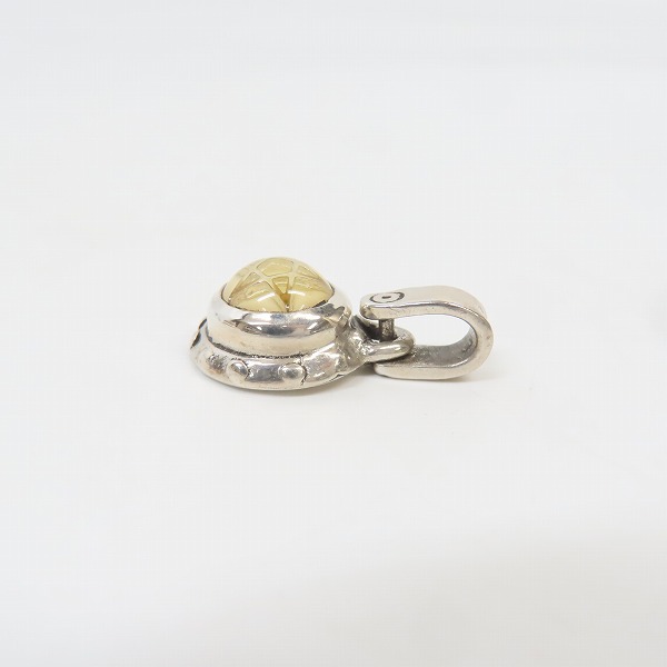 実際に弊社で買取させて頂いたALEX STREETER/アレックスストリーター ベイビーデビルハートペンダント パウダーバルティックアンバーの画像 3枚目