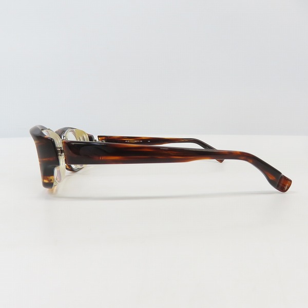 実際に弊社で買取させて頂いた999.9/フォーナインズ 度入り ネオプラスチックフレーム メガネ/アイウェア デミ柄 NP-58 646の画像 2枚目