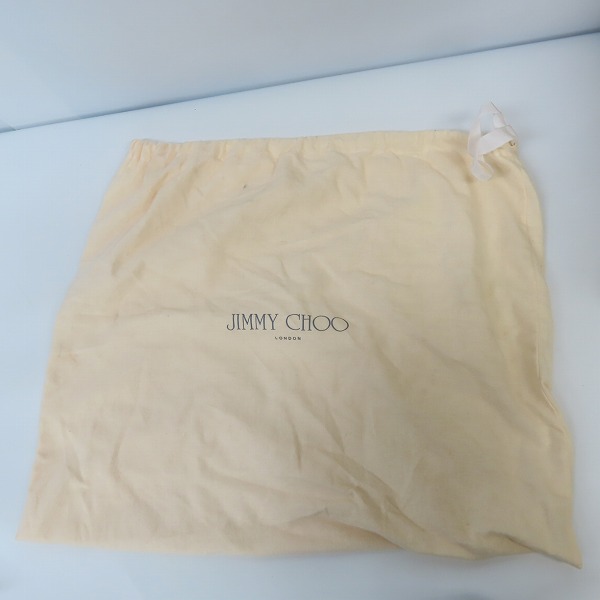 実際に弊社で買取させて頂いたJIMMY CHOO/ジミーチュウ  ユニオンジャック/国旗 スタッズ ハンドバッグ の画像 7枚目