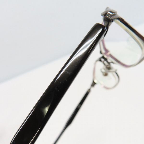 実際に弊社で買取させて頂いた999.9/フォーナインズ レンズ 度入り コンビネーション メガネフレーム/アイウェア S-822Tの画像 8枚目