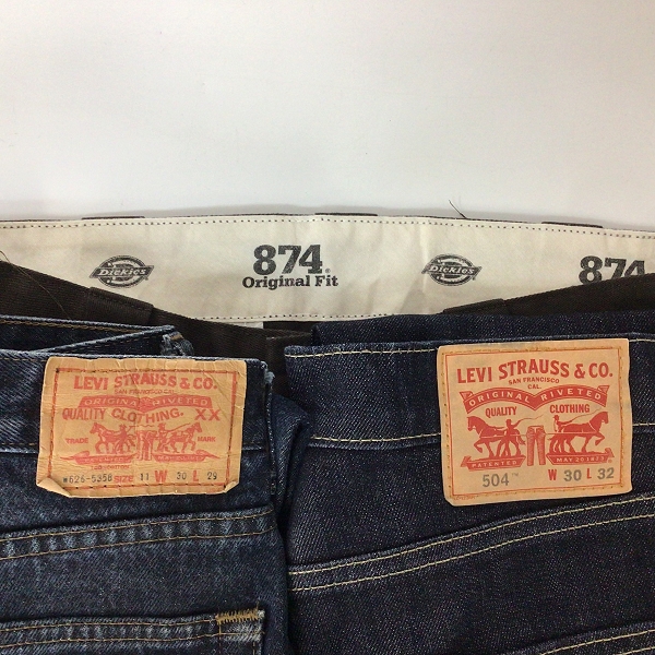実際に弊社で買取させて頂いた【おまとめ品】Levi's/リーバイス Dickies/ディッキーズ 等 ジーンズ/ワークパンツ/ショートパンツ 他の画像 1枚目
