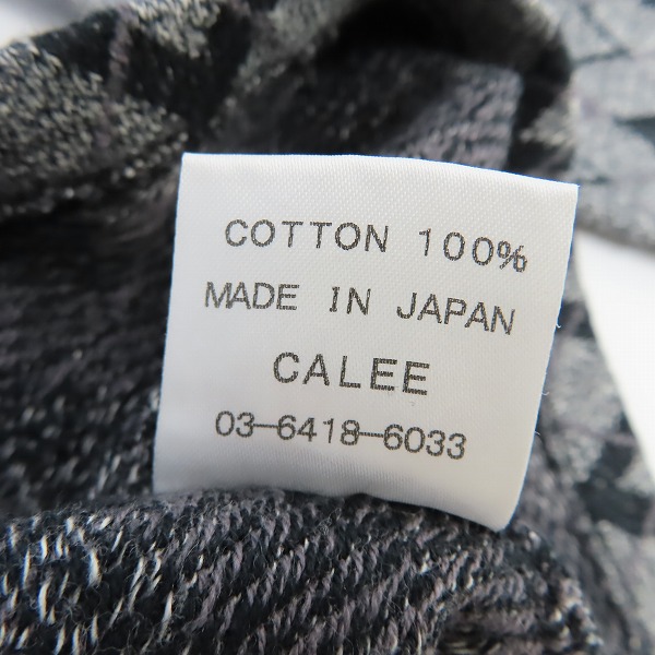 実際に弊社で買取させて頂いたCALEE/キャリー ヘンリー 総柄 ニット/セーター /Lの画像 3枚目