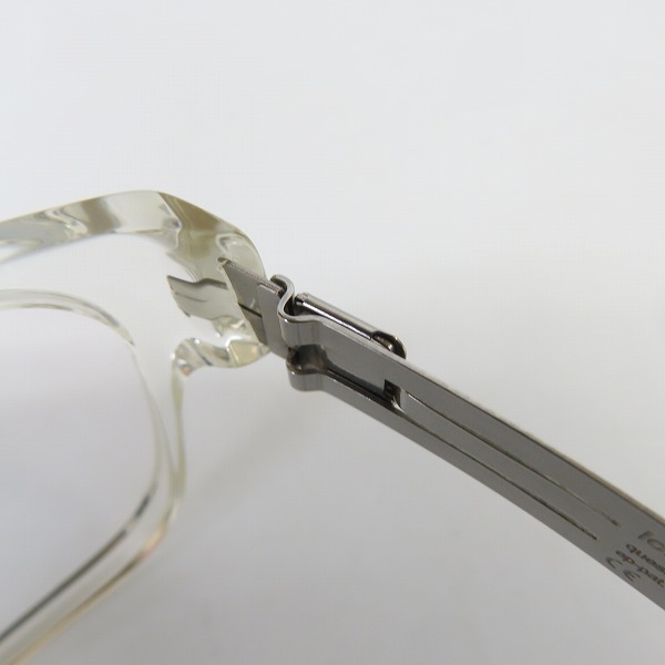 実際に弊社で買取させて頂いたic! berlin/アイシーベルリン harmonic oscillator メタル/セル 眼鏡/メガネフレーム/アイウェア クリアの画像 5枚目