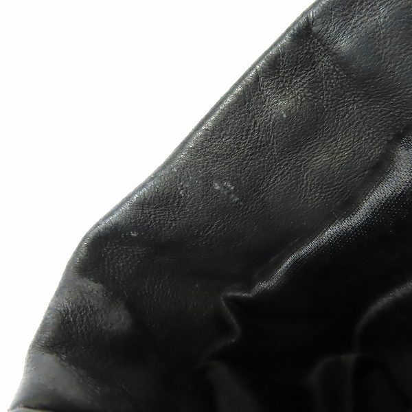 実際に弊社で買取させて頂いたBROOKS BROTHERS/ブルックスブラザーズ レザー ロングコート/Mの画像 6枚目