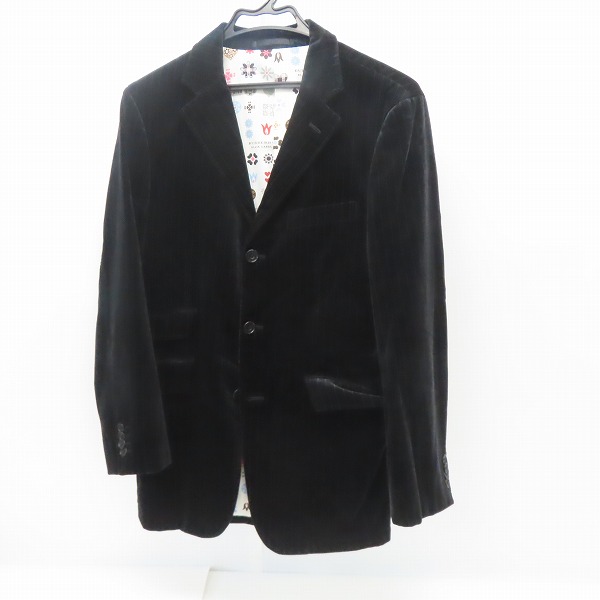 BURBERRY BLACK LABEL/バーバリーブラックレーベル ベロア テーラード 