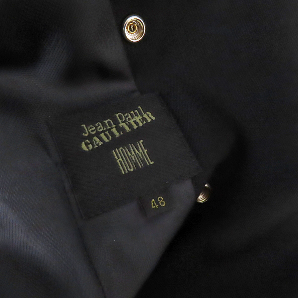 実際に弊社で買取させて頂いたJEAN PAUL GAULTIER HOMME/ジャンポールゴルチエオム ダブルブレスト テーラードジャケット 48の画像 2枚目