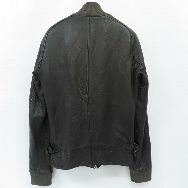 実際に弊社で買取させて頂いたWJK/ダブルジェイケイ リブ付き レザージャケット/ブルゾン 264 dr01/Mの画像 1枚目