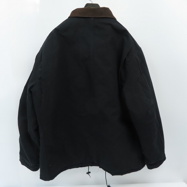 実際に弊社で買取させて頂いたCarhartt/カーハート USA製 ダック地 デッキコート/ジャケット C03 BLK/50の画像 1枚目