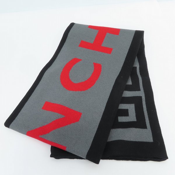 実際に弊社で買取させて頂いたGIVENCHY/ジバンシィ ロゴ コットンマフラー 