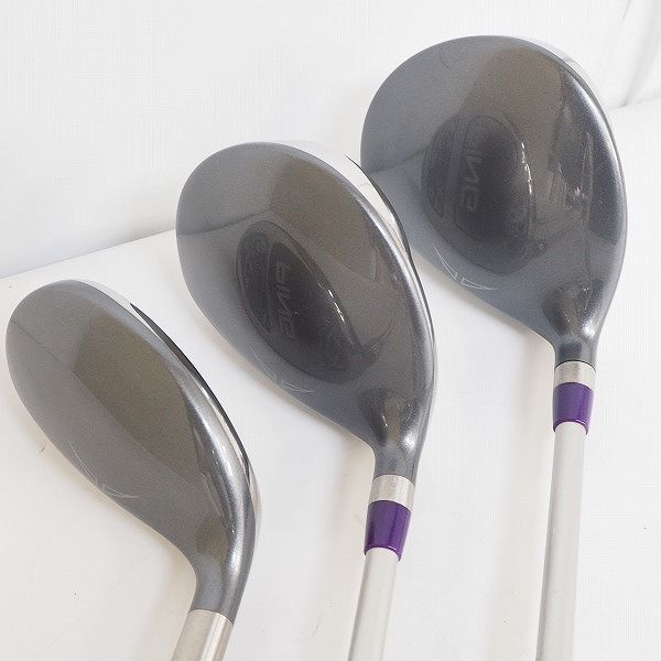 実際に弊社で買取させて頂いたPING/ピン serene/セリーヌ レディース フェアウェイウッド 3w/18°,5w/22°,ユーティリティ U5/26°3本セット の画像 3枚目