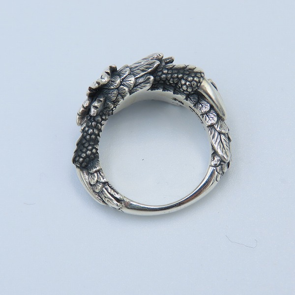 実際に弊社で買取させて頂いたBloody Mary/ブラッディマリー クロー/フラワー モチーフ リング w/2ダイヤモンド 13号の画像 5枚目