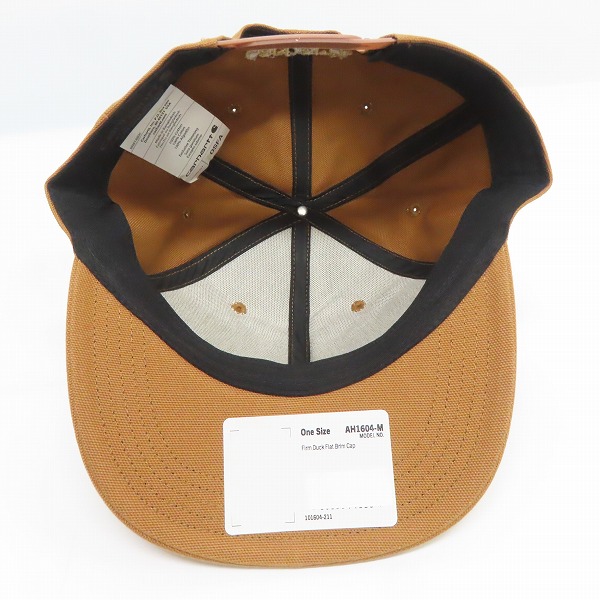 実際に弊社で買取させて頂いた(9)Carhartt/カーハート Firm Duck Flat Brim Cap ファームダック フラットブリム キャップ ブラウン AH1604-M/OSFAの画像 5枚目