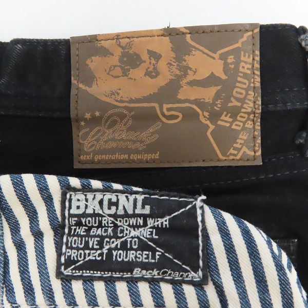 実際に弊社で買取させて頂いたBackChannel/バックチャンネル デニム ハーフパンツ/ショートパンツ/M 2点セットの画像 3枚目