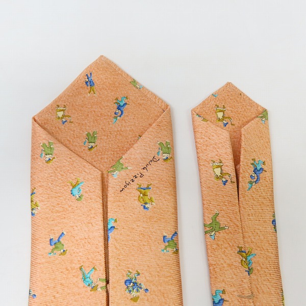 実際に弊社で買取させて頂いたBVLGARI/ブルガリ 総柄/ストライプ シルクネクタイの画像 2枚目