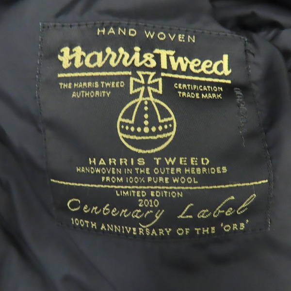 実際に弊社で買取させて頂いたBackChannel/バックチャンネル ハリスツイード ピーコート/Mの画像 3枚目