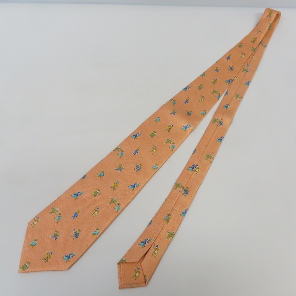 実際に弊社で買取させて頂いたBVLGARI/ブルガリ 総柄/ストライプ シルクネクタイの画像 5枚目
