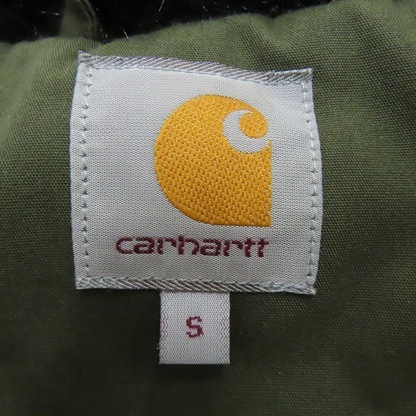 実際に弊社で買取させて頂いたCarhartt/カーハート TRAPPER PARKA/トラッパー パーカー 中綿 コート カーキ系/Sの画像 2枚目