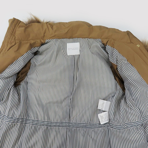 実際に弊社で買取させて頂いたMACKINTOSH PHILOSOPHY/マッキントッシュフィロソフィー タヌキファー ダウンコート H5A04-826-40/34の画像 8枚目