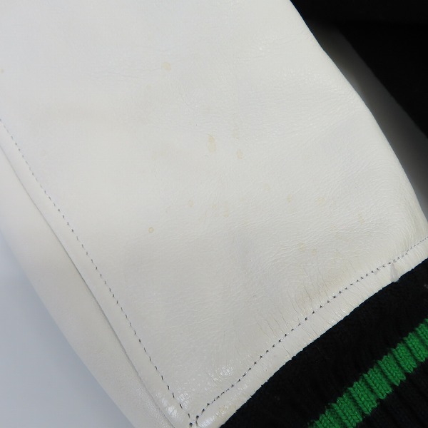 実際に弊社で買取させて頂いたuniform experiment/ユニフォームエクスペリメント 袖レザースタジャン UE-091015/1の画像 5枚目