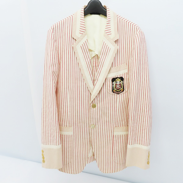 実際に弊社で買取させて頂いたPaul Smith/ポールスミス コレクション  テーラードジャケット ワッペン ストライプ PC-ST-30954/L