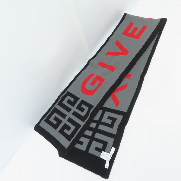 実際に弊社で買取させて頂いたGIVENCHY/ジバンシィ ロゴ コットンマフラー の画像 3枚目