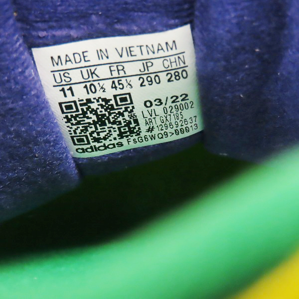 実際に弊社で買取させて頂いたadidas/アディダス×atmos/アトモス ZX 8000 G-SNK "Brazi"/ゼットエックス8000 ブラジル GX7185/29.0の画像 5枚目