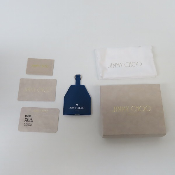 実際に弊社で買取させて頂いたJIMMY CHOO/ジミーチュウ IRVING レザーキーケース/キーリングの画像 6枚目