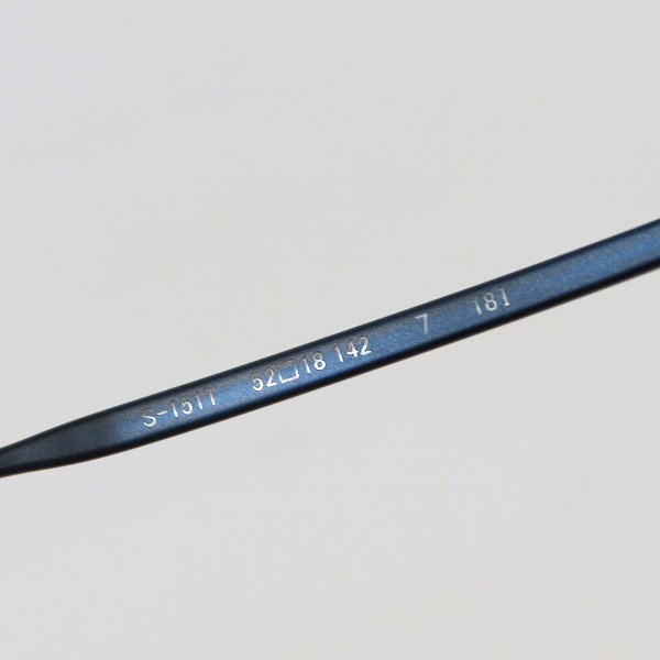 実際に弊社で買取させて頂いた999.9/フォーナインズ メガネフレーム/アイウェア S-151Tの画像 6枚目