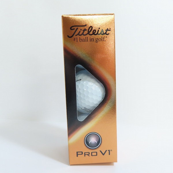 実際に弊社で買取させて頂いた(4)【未使用/オウンネーム】Titleist/タイトリスト PRO V1 ゴルフボール 1ダースの画像 1枚目