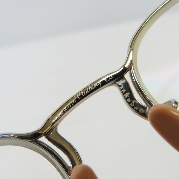 実際に弊社で買取させて頂いた白山眼鏡店×Timeworn Clothing Co/ハクサンガンキョウテン×タイムウォーンクロージング  DEFENDER メガネフレーム/アイウェアの画像 5枚目