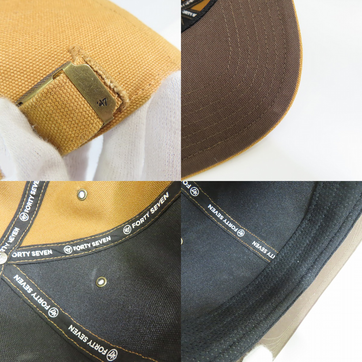 実際に弊社で買取させて頂いたcarhartt×Raiders×47/カーハート×レイダース NFL キャップ/帽子の画像 9枚目