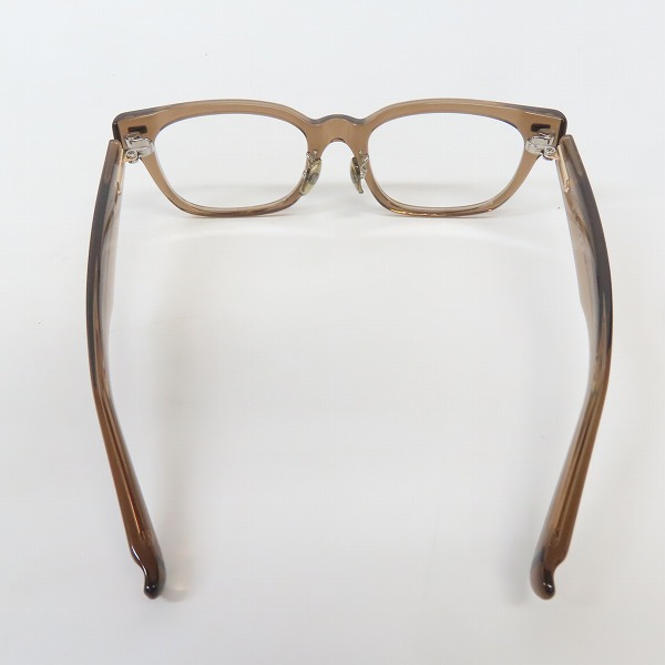 実際に弊社で買取させて頂いた999.9/フォーナインズ 眼鏡/メガネフレーム ライトブラウン NP-151の画像 3枚目