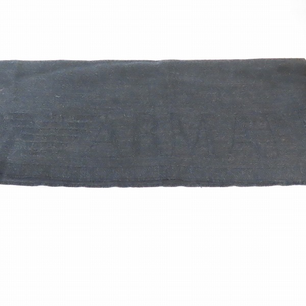 実際に弊社で買取させて頂いたEMPORIO ARMANI/エンポリオアルマーニ ロゴ入り ウールマフラー の画像 4枚目