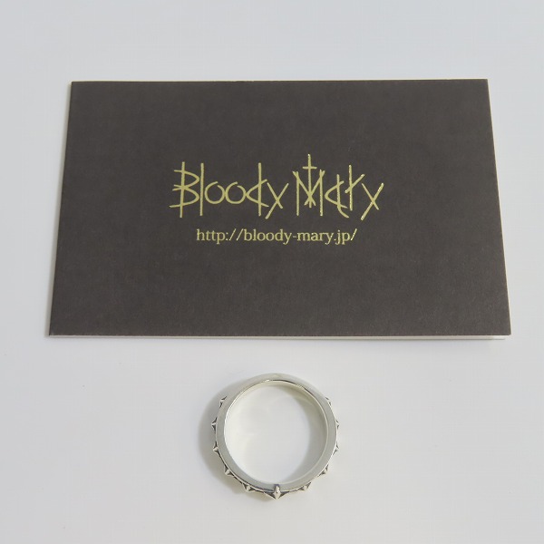実際に弊社で買取させて頂いた【ギャラ付き】Bloody Mary/ブラッディマリー BM star/BMスター リング 15号の画像 9枚目