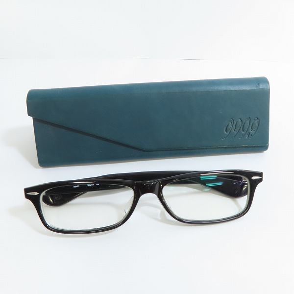 実際に弊社で買取させて頂いた999.9/フォーナインズ 眼鏡/メガネフレーム フルリム  度入り NP-61 ブラックの画像 8枚目