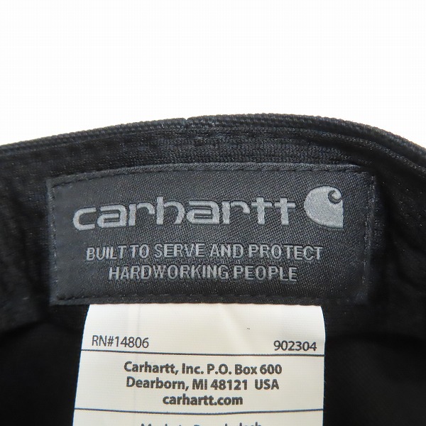 実際に弊社で買取させて頂いた(8)Carhartt/カーハート Firm Duck Flat Brim Cap ファームダック フラットブリム キャップ ブラック AH1604-M/OSFAの画像 6枚目