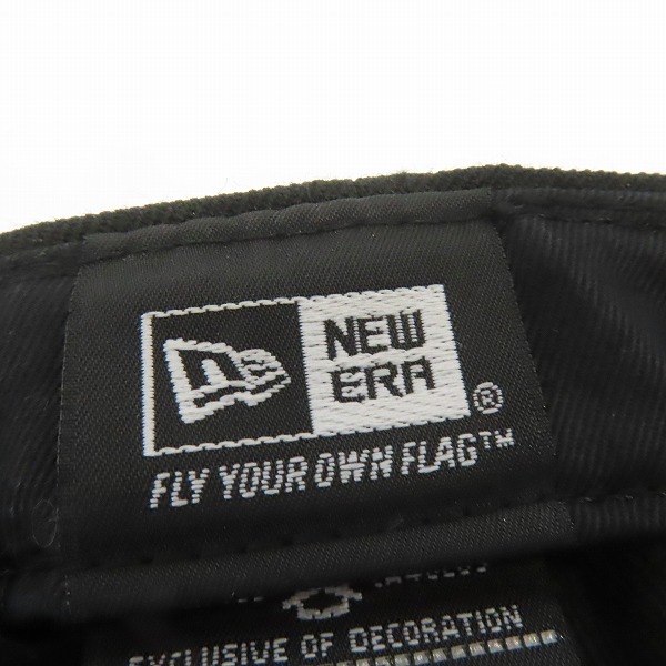 実際に弊社で買取させて頂いたNEW ERA×BLVCK SCVLE/ニューエラ×ブラックスケール 刺繍ロゴ/キャップ 7-1/4の画像 3枚目