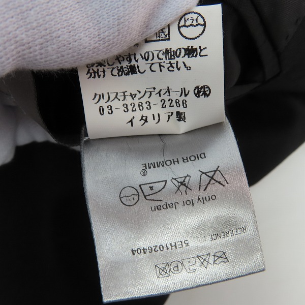 実際に弊社で買取させて頂いた【JPタグ】DIOR HOMME/ディオールオム 05SS エディ期 ピークトラペルジャケット 5EH1026404/44の画像 4枚目