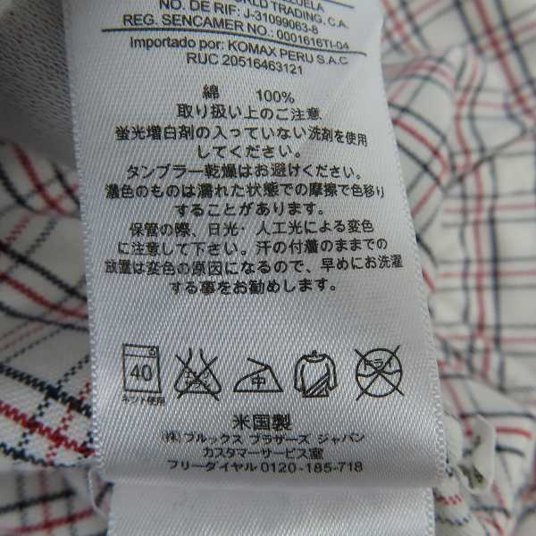 実際に弊社で買取させて頂いたBLACK FLEECE by Brooks Brothers/ブラックフリース ボタンダウン チェックシャツ/BB00の画像 3枚目