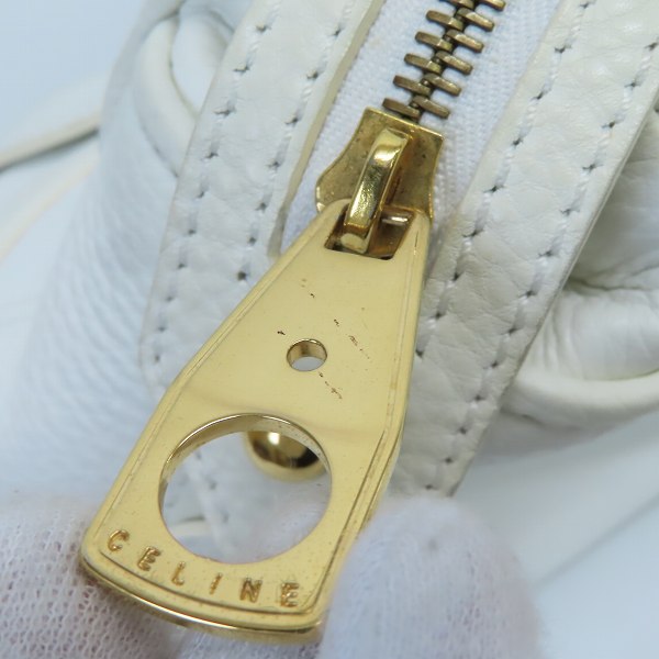 実際に弊社で買取させて頂いたCELINE/セリーヌ ブギーバッグ/ハンドバッグ ホワイトの画像 8枚目