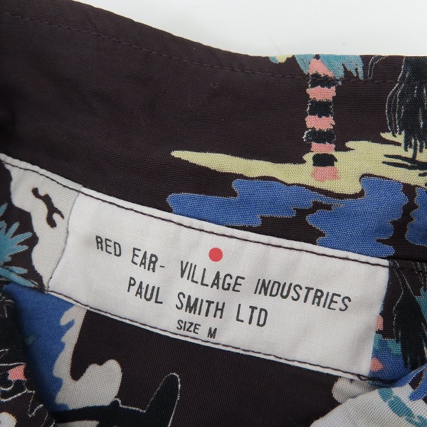 実際に弊社で買取させて頂いたPaul Smith/ポールスミス RED EAR/レッドイヤー レーヨンアロハシャツ 162051/Mの画像 2枚目